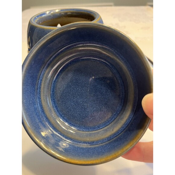 Scentsy Hanukkah Menorah Blue Ceramic Wax Warmer Full Size Retired Tested - Picture 5 of 15